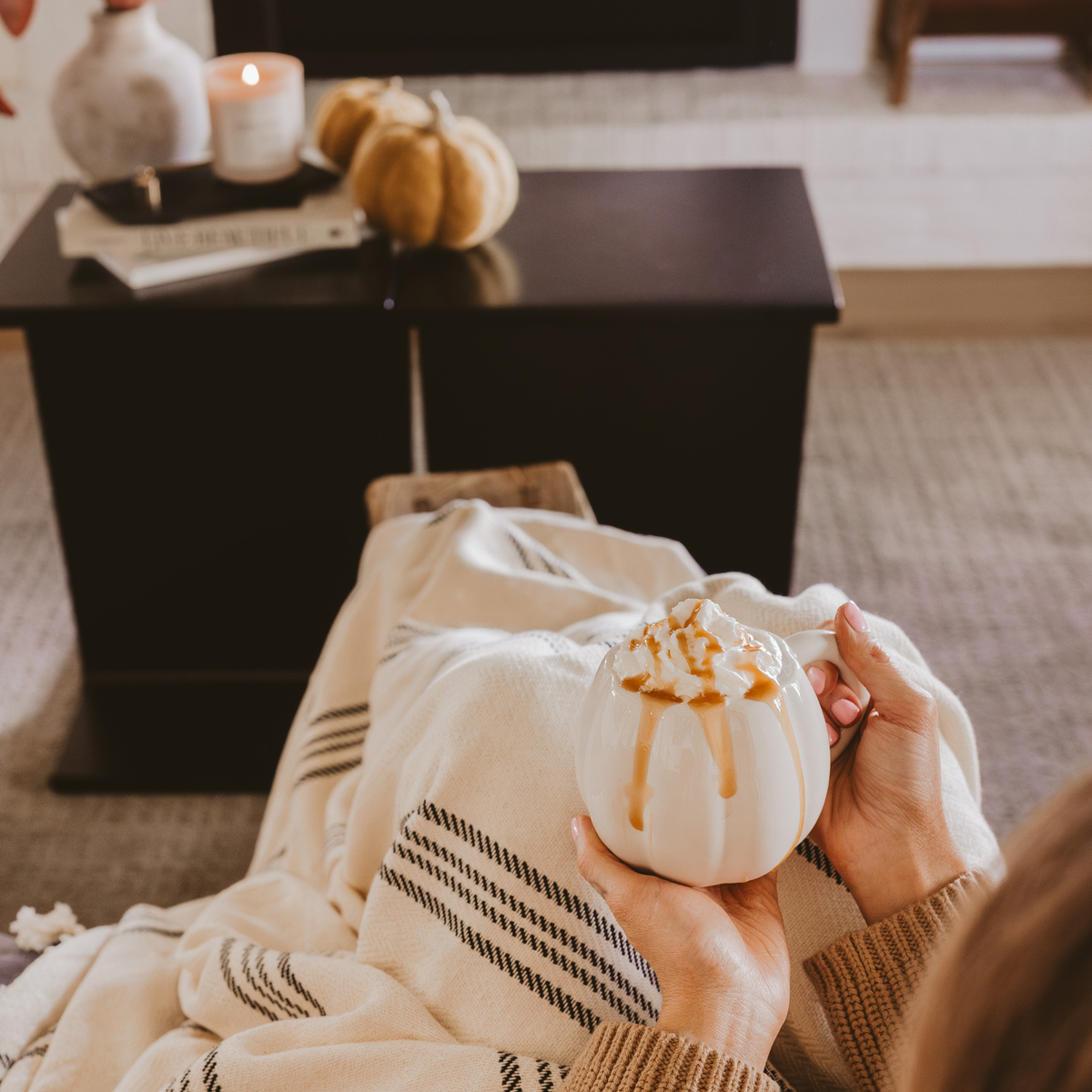 Cream Pumpkin Coffee Mug - Fall Decor & Gifts Sweet Water Decor