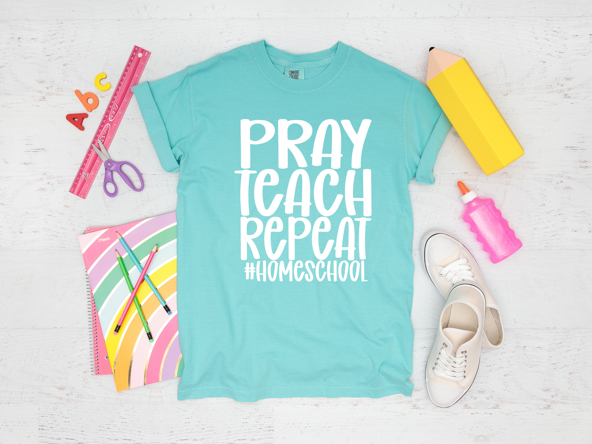 Pray, Teach, Repeat #homeschool saltwaterandsaddles
