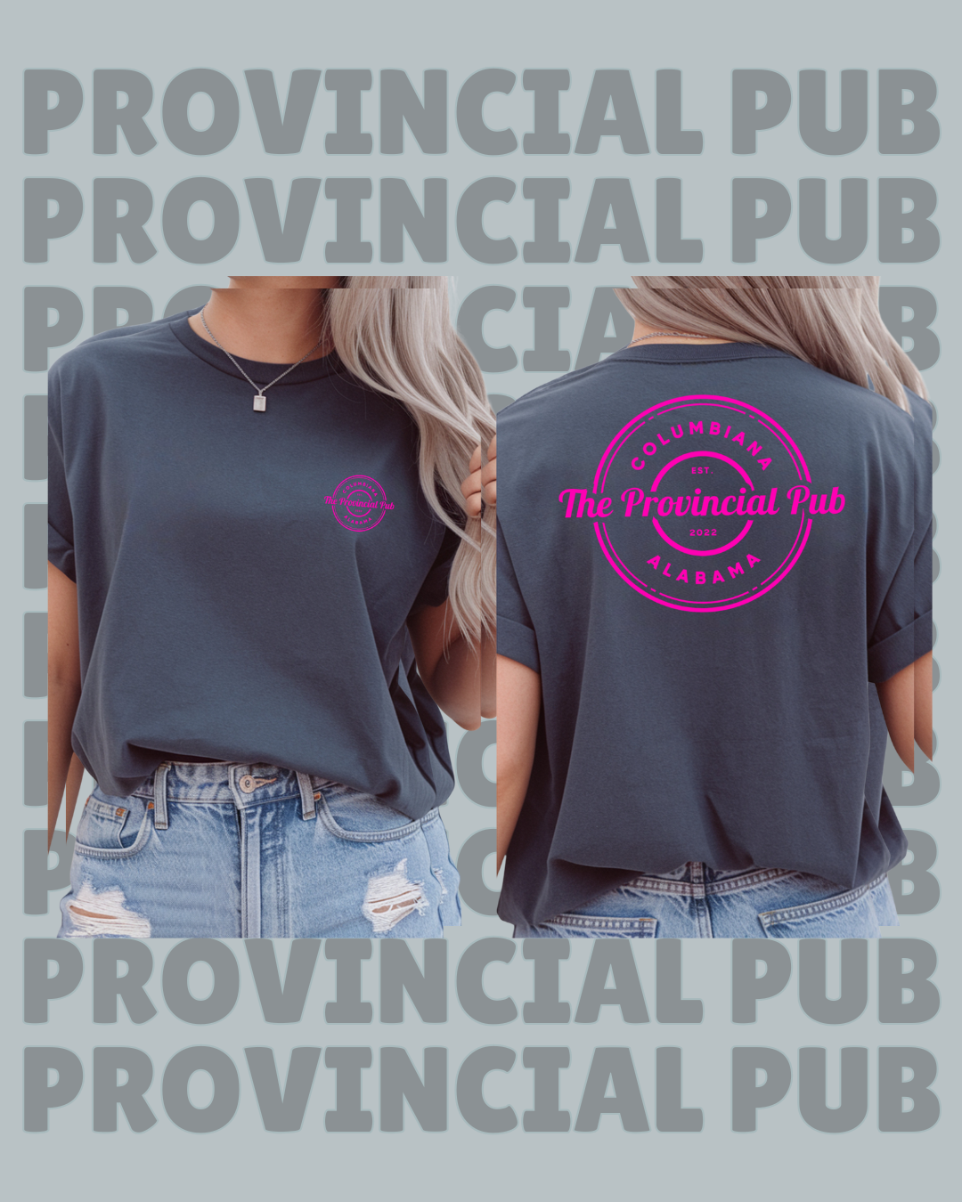 Pub Logo - White saltwaterandsaddles