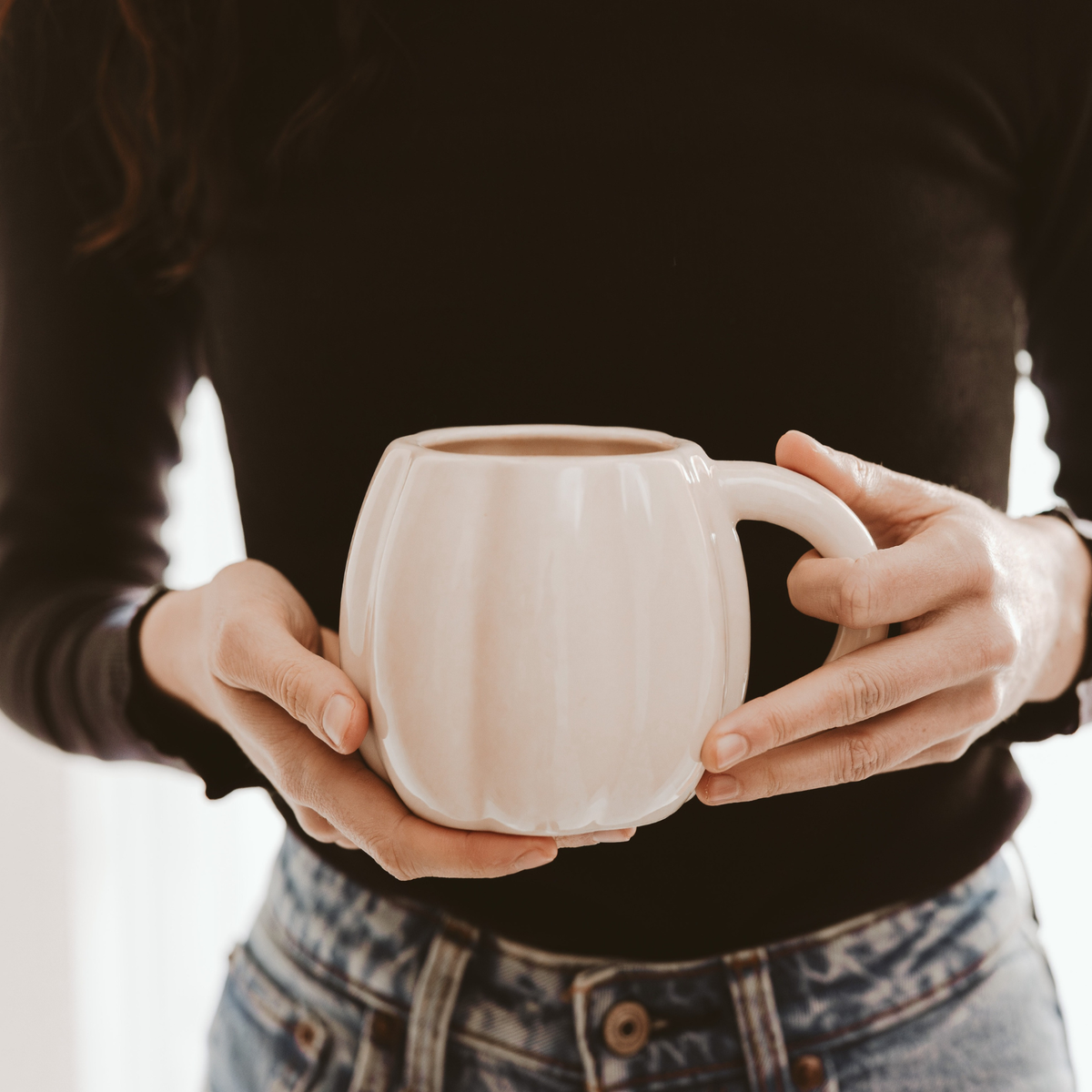 Cream Pumpkin Coffee Mug - Fall Decor & Gifts Sweet Water Decor