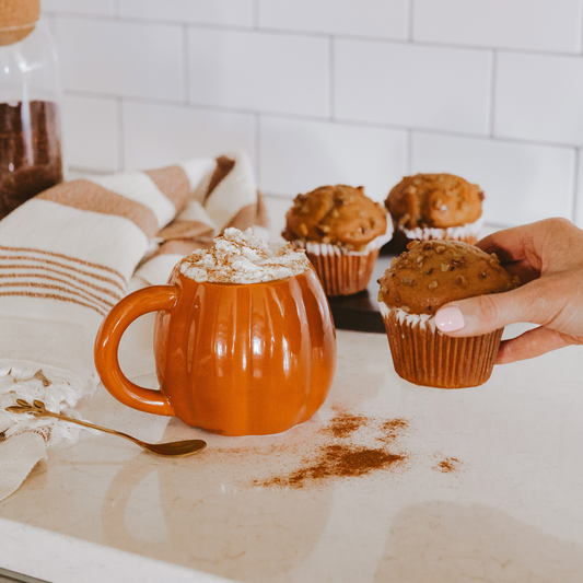 Orange Pumpkin Coffee Mug - Fall Decor & Gifts Sweet Water Decor