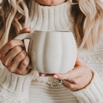 Cream Pumpkin Coffee Mug - Fall Decor & Gifts Sweet Water Decor