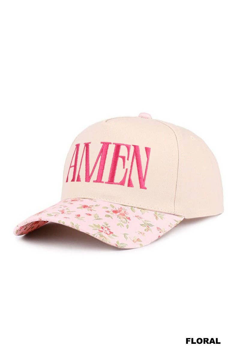 Amen Two Tone Cotton Hat Zenana Consgt.
