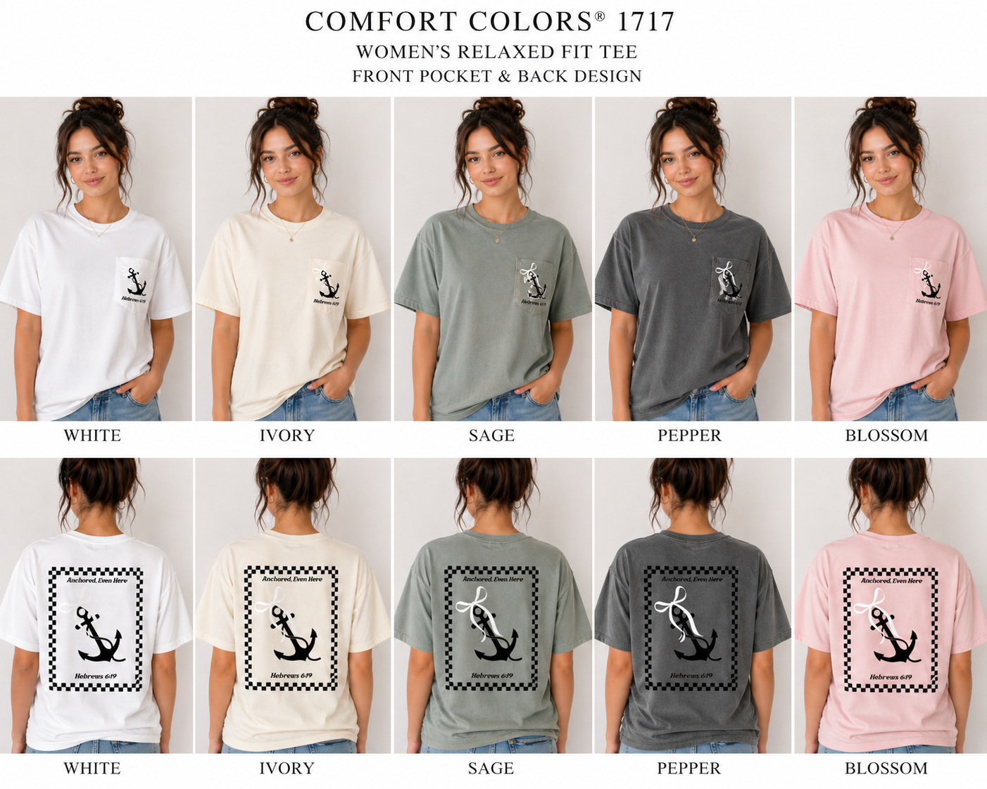 Anchored, Even Here Tee – Hebrews 6:19