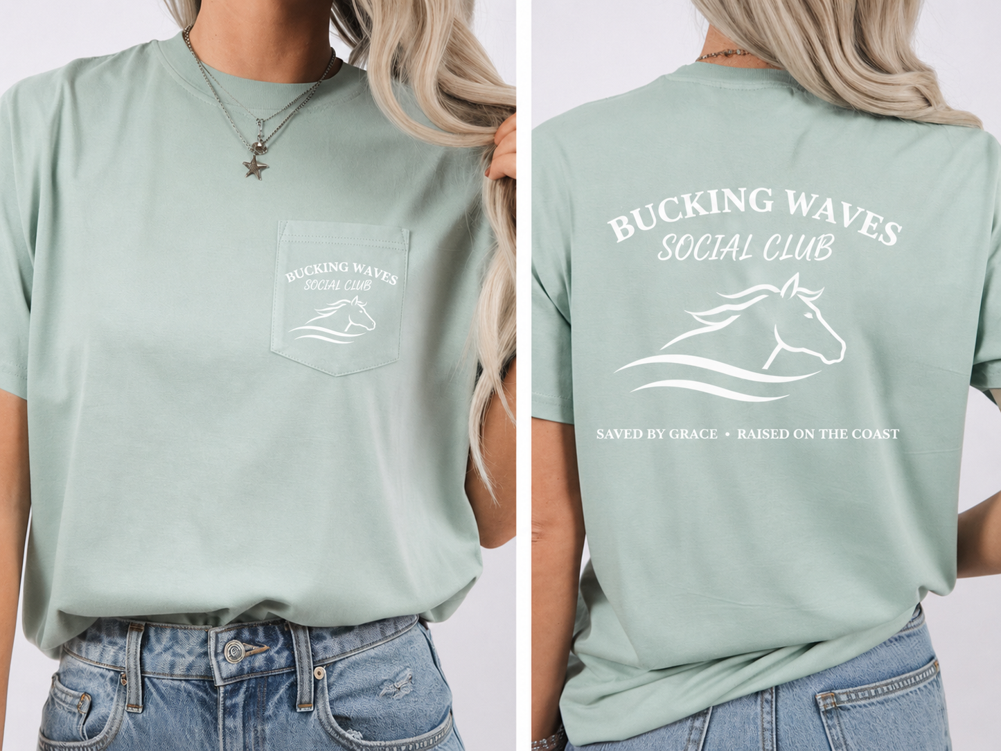 Bucking Waves Social Club Tee