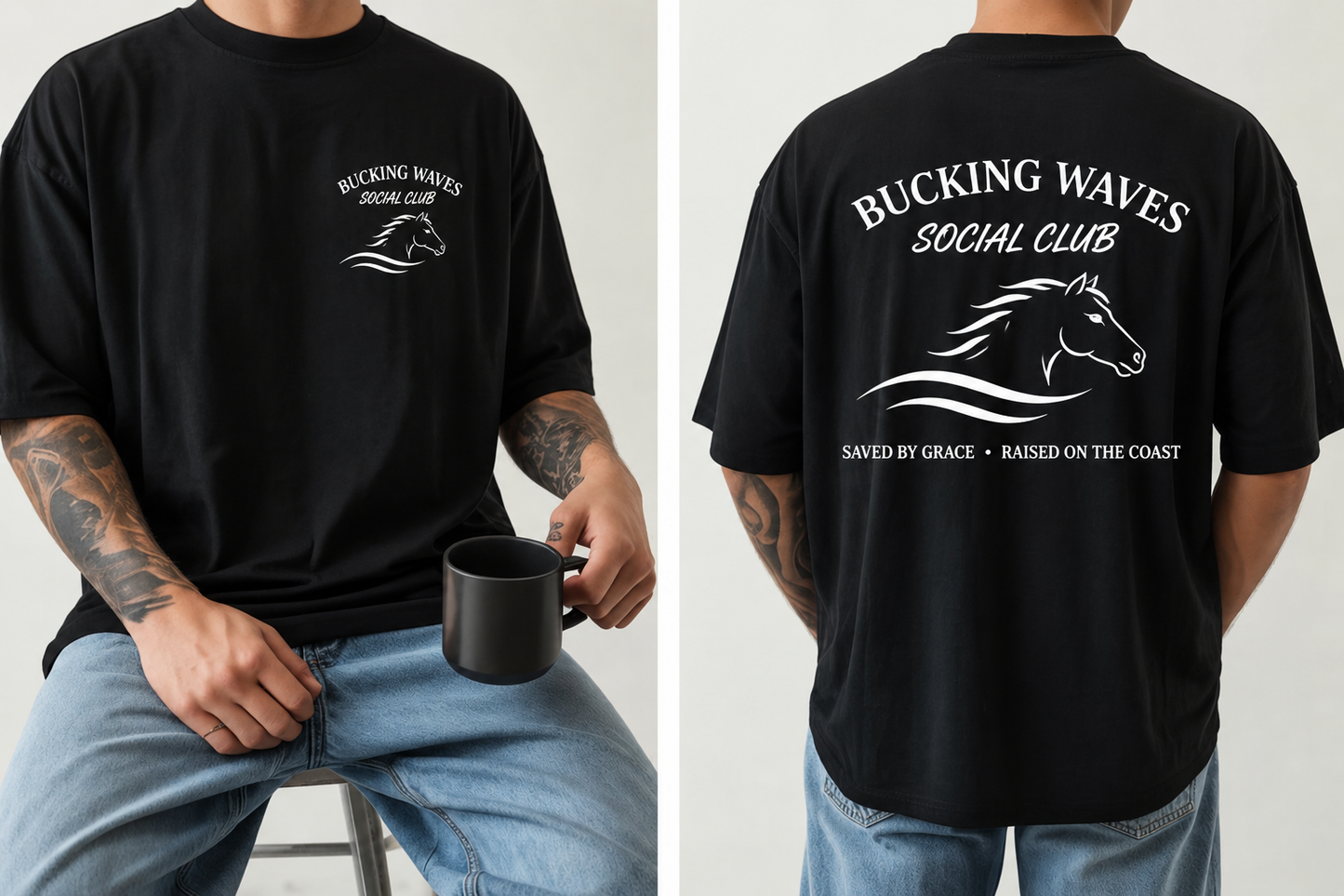 Bucking Waves Social Club Men's Tee