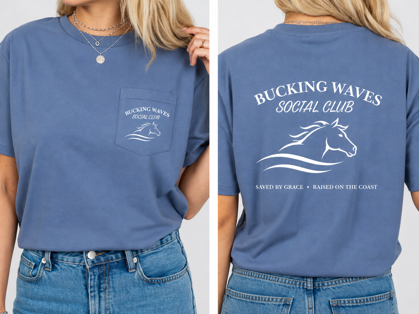 Bucking Waves Social Club Tee