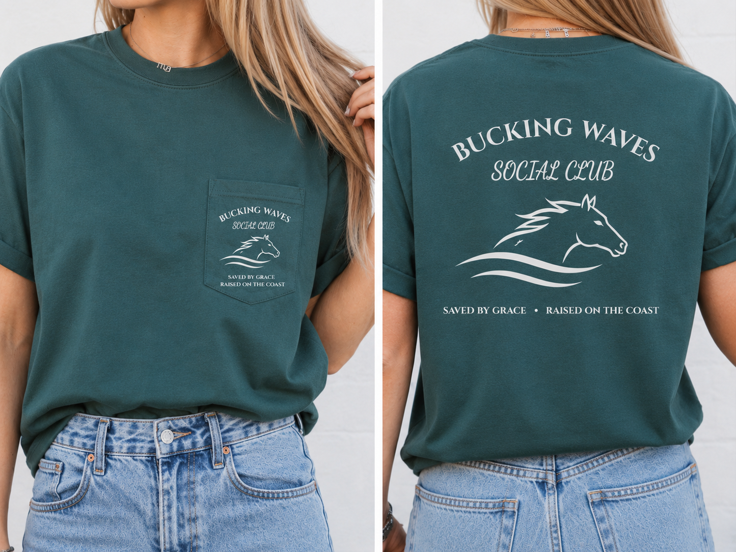 Bucking Waves Social Club Tee