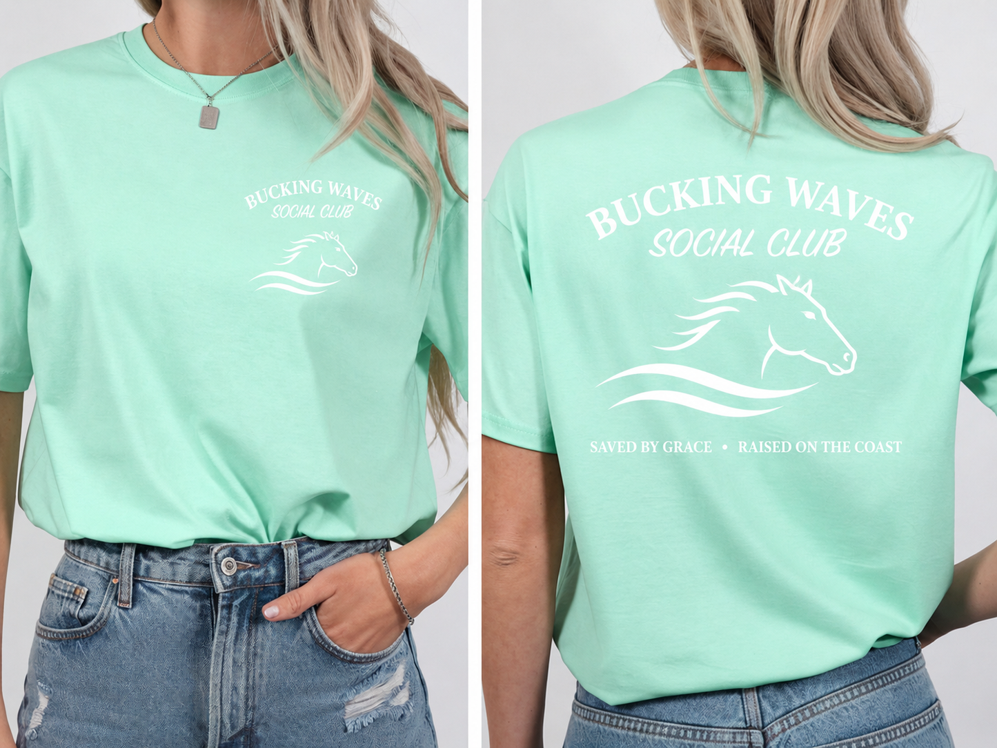 Bucking Waves Social Club Tee