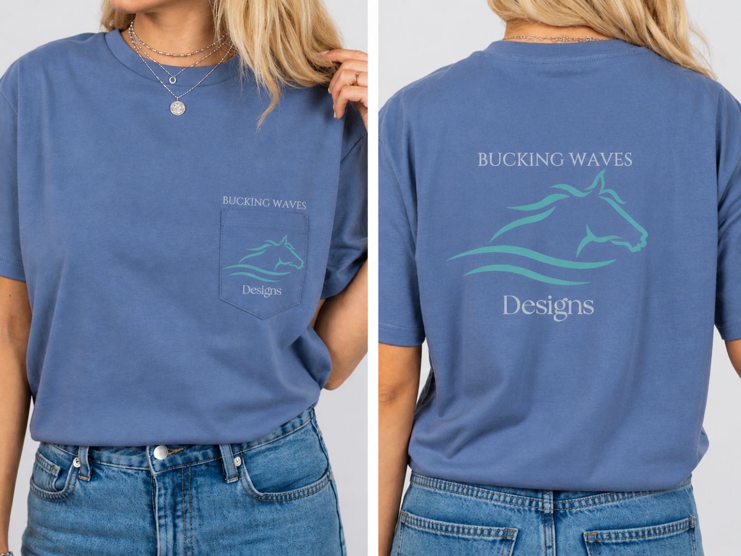 Bucking Waves Logo Tee