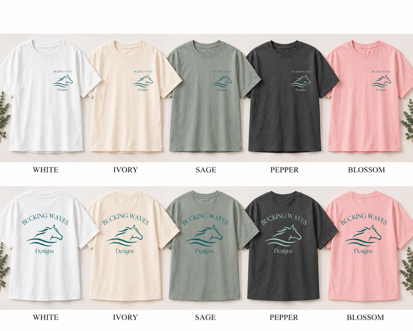 Bucking Waves Logo Tee