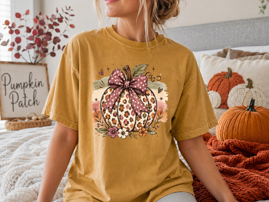 Striped Floral Pumpkin saltwaterandsaddles