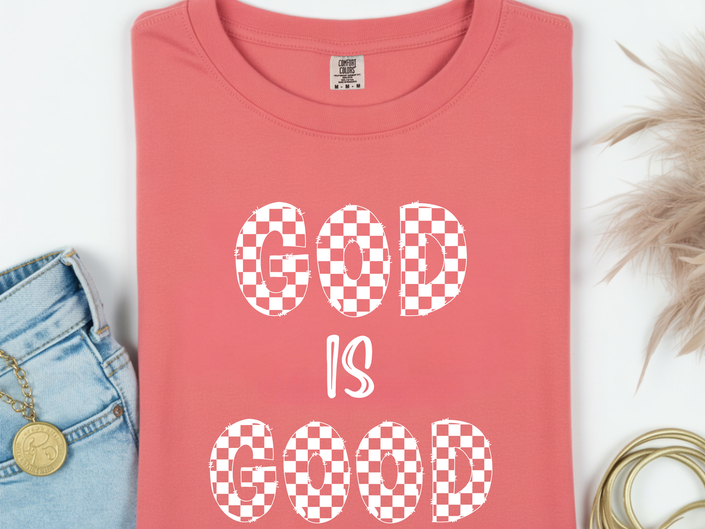 God Is Good Checkered