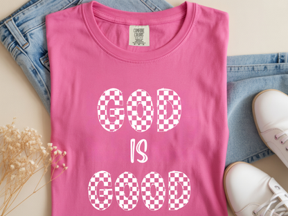 God Is Good Checkered