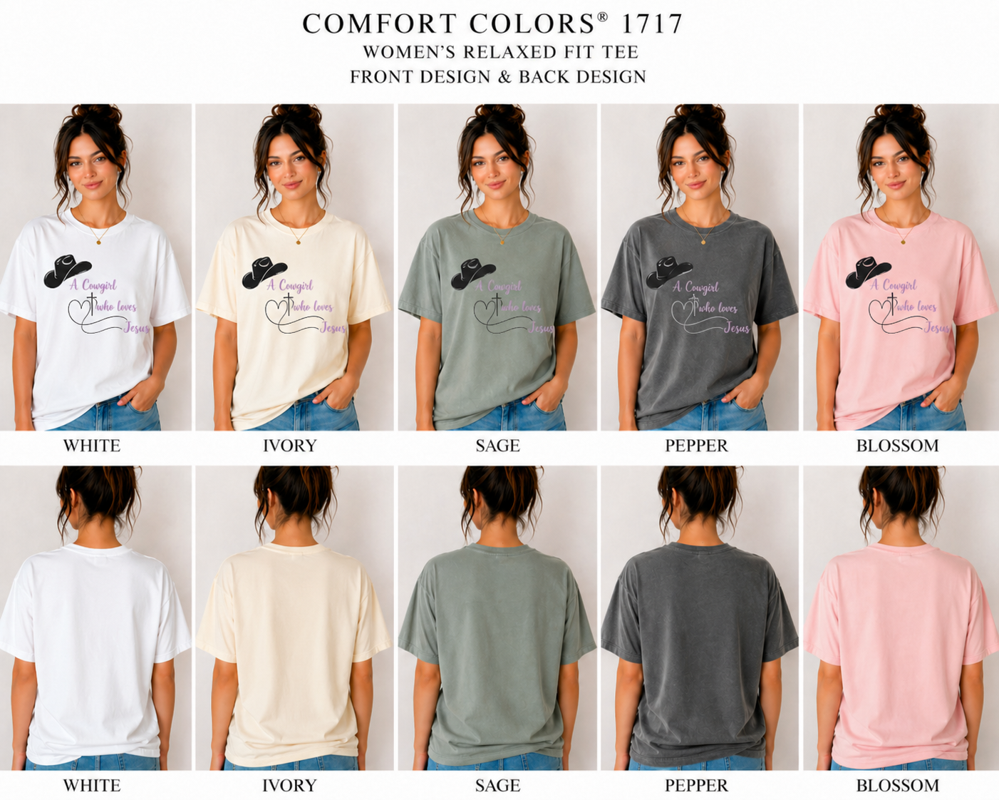 A Cowgirl Who Loves Jesus Tee