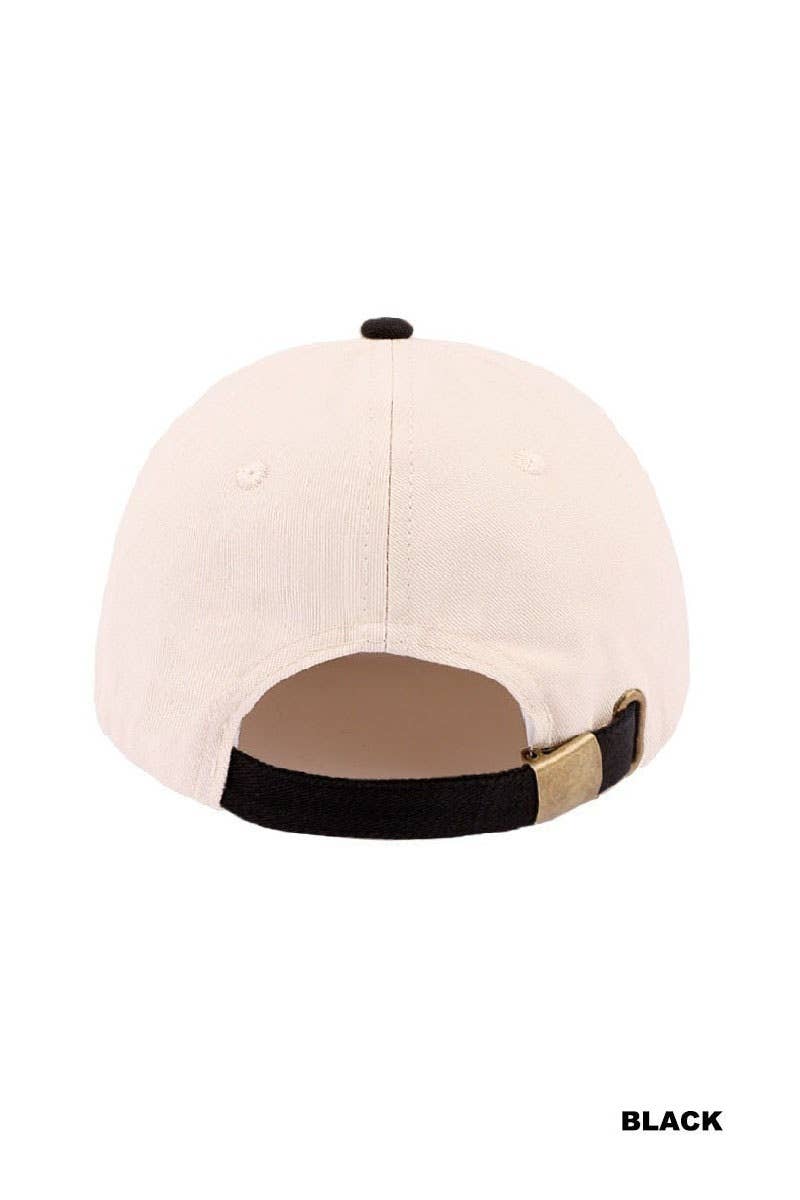 Amen Two Tone Cotton Hat Zenana Consgt.