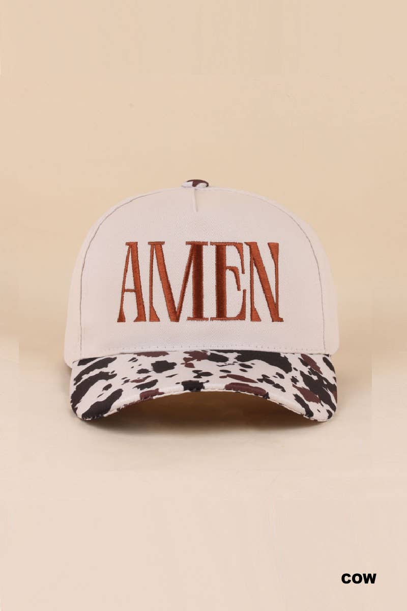 Amen Two Tone Cotton Hat Zenana Consgt.