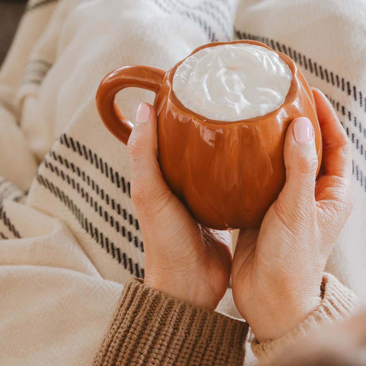 Orange Pumpkin Coffee Mug - Fall Decor & Gifts Sweet Water Decor